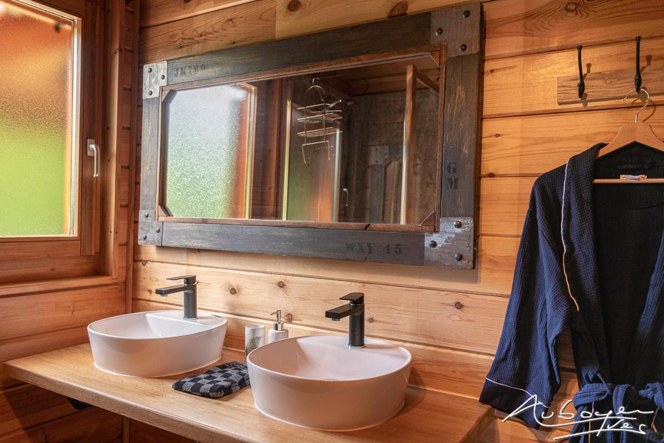 Chalet La Calougeotte, Jardin, Spa Et Sauna Prives ル・メニル エクステリア 写真